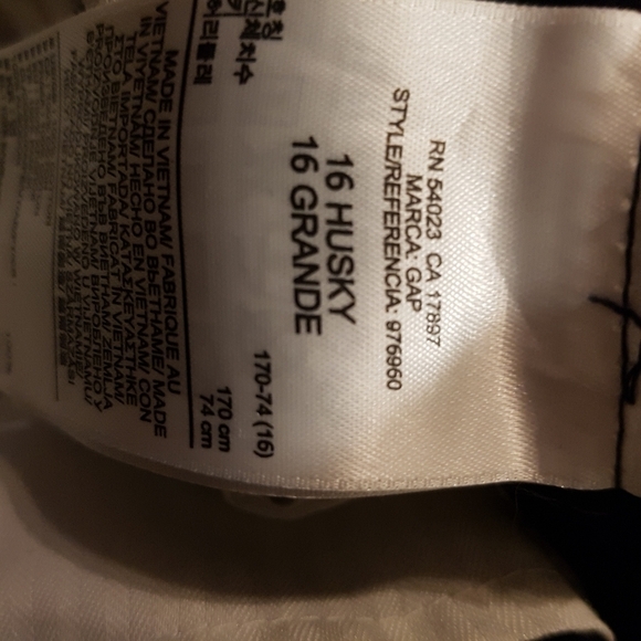 Gap boys size 16 slim original jeans dark blue, NWOT - Picture 5 of 6